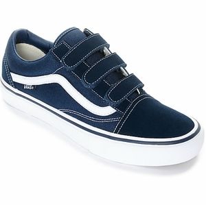 Van's Prison Pro Navy & White Skate Shoes